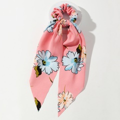 fashion floral ribbon hair scrunchies wholesale Nihaojewelry