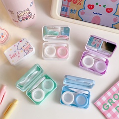 contact lens case cute soft cute bunny portable glasses storage box