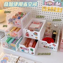 transparent student dormitory sundries cosmetics rack desk organizer boxpicture9