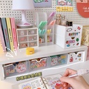 transparent student dormitory sundries cosmetics rack desk organizer boxpicture10