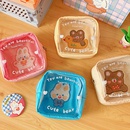 cute cosmetic tea bear transparent storage portable coin purse bagpicture10