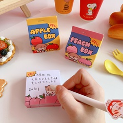 linda nota adhesiva de papel de nota adhesiva de fruta pequeña de dibujos animados lindos japoneses viento ins