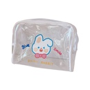 cute travel cosmetic bag simple largecapacity bear transparent wash bag storage bagpicture12