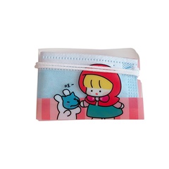 Cute mask storage clip cartoon girl heart portable storage bag