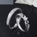 Paar Ring S925 Sterling Silber koreanischer Zirkon Diamantring Zeigefinger Schwanzringpicture7