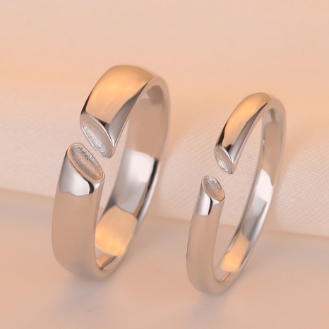 s925 silber ring männer und frauen paar ring eleganter einfacher einziehbarer ring's discount tags