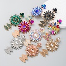 European and American fashion exaggerated color rhinestone pendant earringspicture14