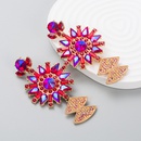 European and American fashion exaggerated color rhinestone pendant earringspicture16