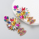 European and American fashion exaggerated color rhinestone pendant earringspicture17