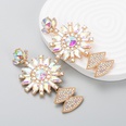European and American fashion exaggerated color rhinestone pendant earringspicture21