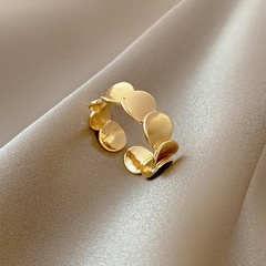 Niche disc glossy ring female personality trend finger copper ring
