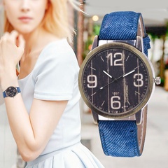 large retro digital dial simple trendy fashion quartz watch