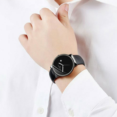 Fashion Irregular Square Shell Simple Solid Color Fashion Men's Quartz Watch