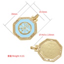 fashion geometric jewelry accessories pendant star moon octagon zircon cooper pendantpicture9