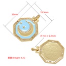 fashion geometric jewelry accessories pendant star moon octagon zircon cooper pendantpicture11