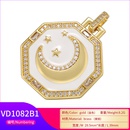 fashion geometric jewelry accessories pendant star moon octagon zircon cooper pendantpicture12