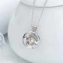 fashion hollow geometric niche design chain pearl cage pendant necklacepicture5