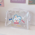 cute travel cosmetic bag simple largecapacity bear transparent wash bag storage bagpicture16