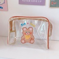 cute travel cosmetic bag simple largecapacity bear transparent wash bag storage bagpicture14