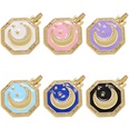fashion geometric jewelry accessories pendant star moon octagon zircon cooper pendantpicture14