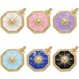 fashion geometric jewelry accessories pendant star moon octagon zircon cooper pendantpicture19