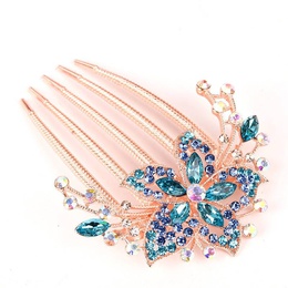 Alloy rhinestoneinlaid comb hair new hair accessories fivetooth comb plate hair clippicture40