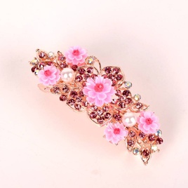 Alloy rhinestoneinlaid comb hair new hair accessories fivetooth comb plate hair clippicture43