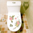 Autocollants dcoratifs latraux de salle de bain de toilette de personnalit crativepicture27