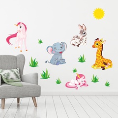 Creative 3D cartoon bedroom decoration stickers removable background wall stickers