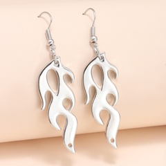Personality fashion flame shape simple earrings creative earrings