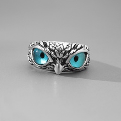 Creative personality owl ring animal flying eagle eye shape ring