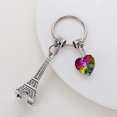 Fashion Mini Metal Eiffel Tower Key Chain Fashion Car Bag Key Chain Pendant