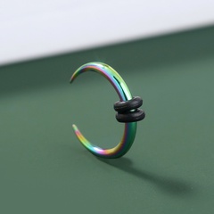 European and American C-type crescent body stainless steel nose ring