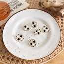 fashion black and white checkerboard pearl retro earrings earrings female wholesalepicture7