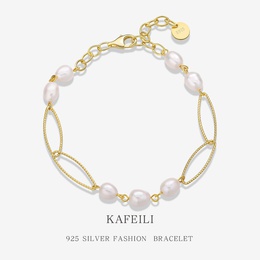 New S925 Silver Millet Bead Bracelet Womens Fashion Design French Braceletpicture9