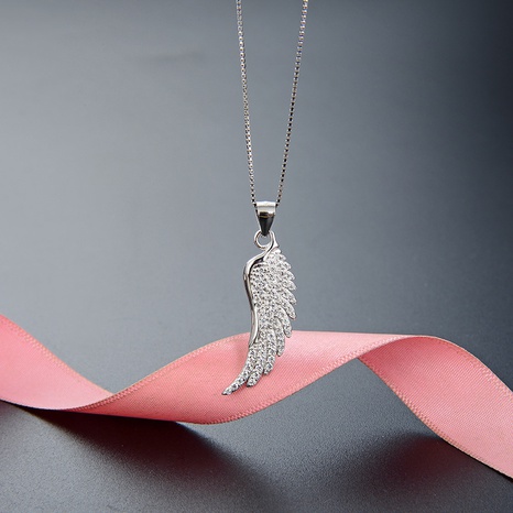 Kreative Halskette der Mode-Persönlichkeit koreanischer s925 Sterlingsilber-Diamantanhänger's discount tags