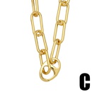 European and American thick chain hiphop men and women heart copper necklace wholesalepicture10