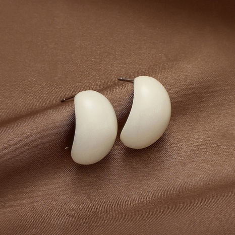 Fashion retro drip oil geometric C-shaped alloy earrings  NHNJ592921's discount tags