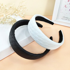 simple solid color leather pressure line simple pu hairpin fashion headband