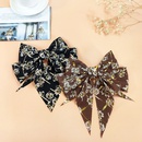 fashion bow fashion bronzing top clip floral printing cloth clippicture6