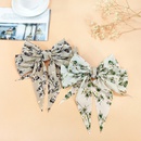 fashion bow fashion bronzing top clip floral printing cloth clippicture8
