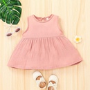 Mode einfarbige Shorts zweiteilige Kinderkleidung Freizeitweste rosa Anzugpicture7