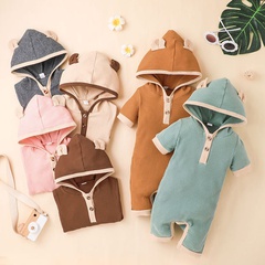 Summer baby short-sleeved one-piece casual pit strip baby romper