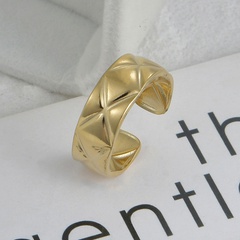 simple diamond-shaped opening adjustable index finger stainless steel ring