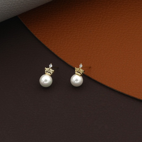 fashion classic pearl geometric copper earrings NHIK594165's discount tags