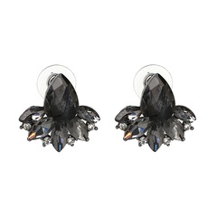 Europe and the United States exaggerated alloy diamond personality stud earrings
