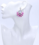 Europische und amerikanische Modeschmucklegierung Diamantblume bunte Ohrringepicture11