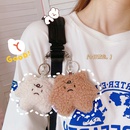 Cartoon cute plush bear keychain pendant backpack threedimensional ornamentpicture8