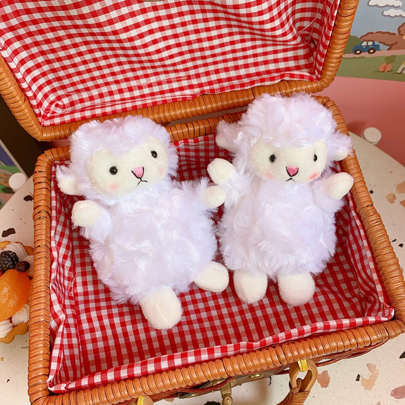cute pendant plush doll lamb bag pendant soft cute accessories keychain