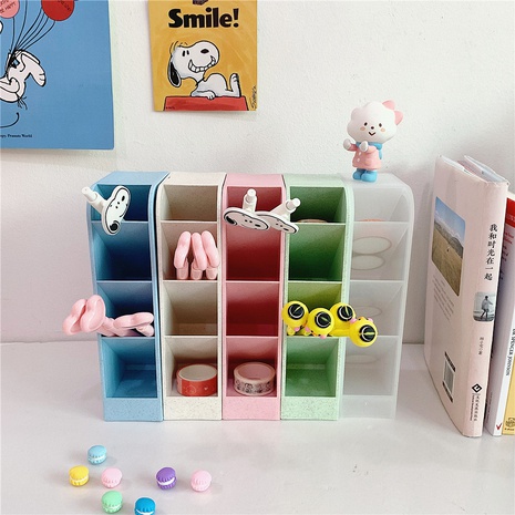 Caja de almacenamiento de lápiz labial de pincel de maquillaje de almacenamiento de escritorio de Corea's discount tags